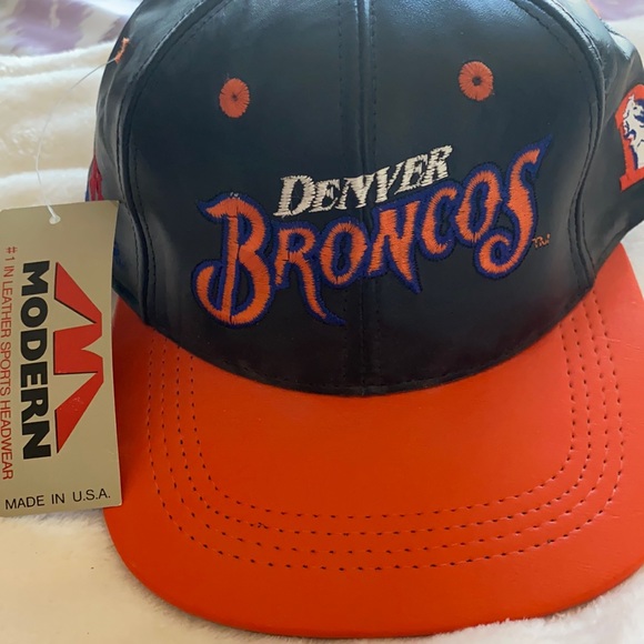 NFL Other - Denver Broncos genuine leather cap! NWT